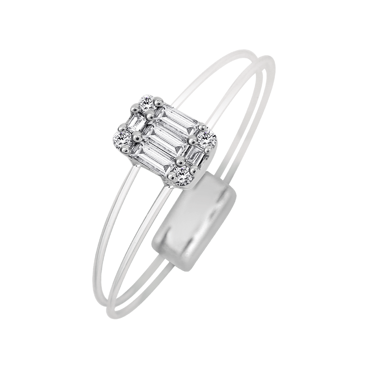 18 K White Gold