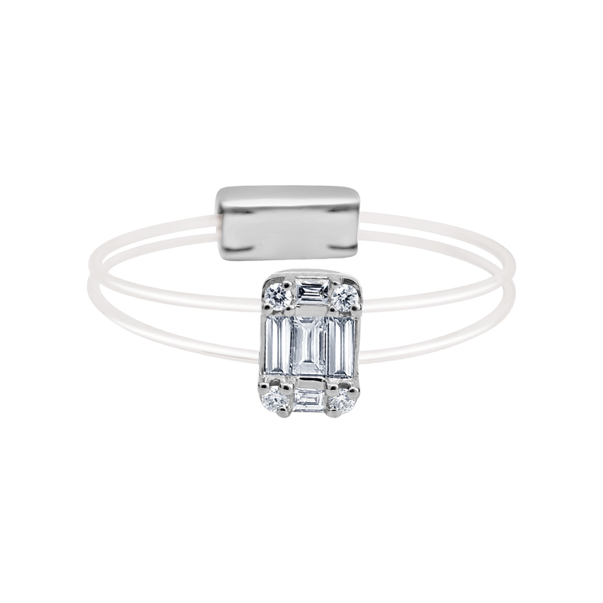 18 K White Gold