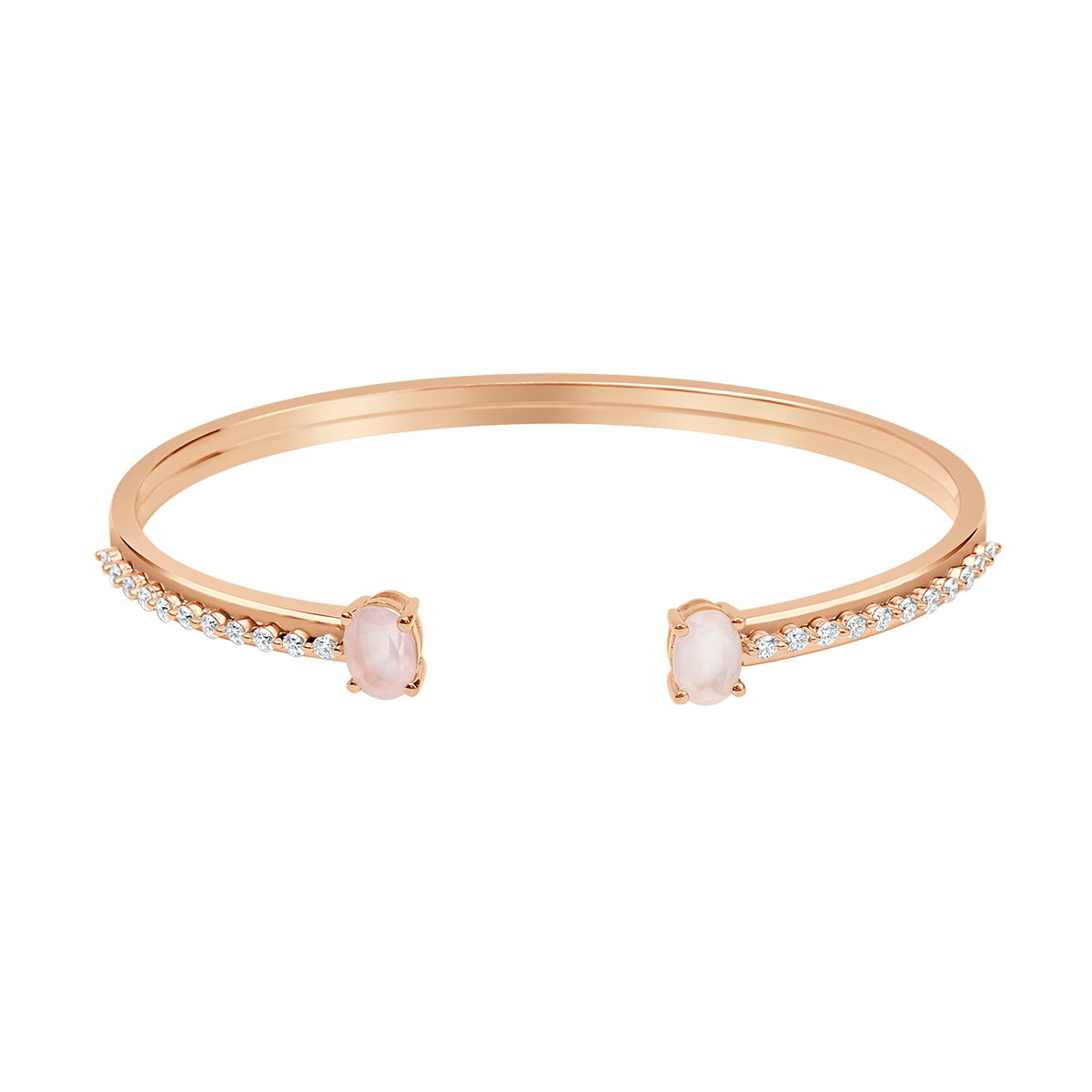 18 K Rose Gold Rosequartz