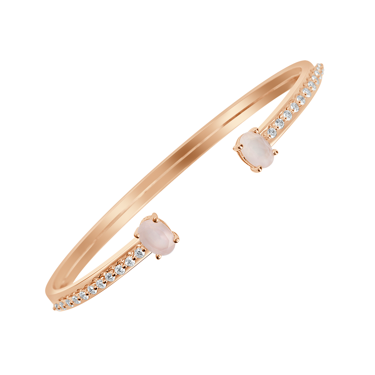 18 K Rose Gold Rosequartz