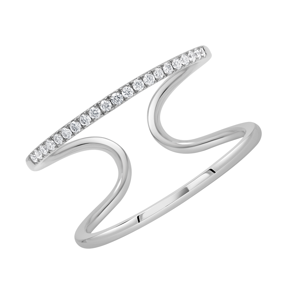 18 K White Gold