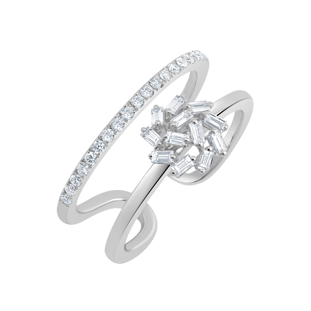 18 K White Gold