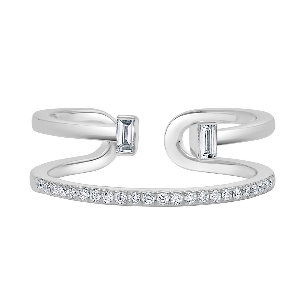 18 K White Gold