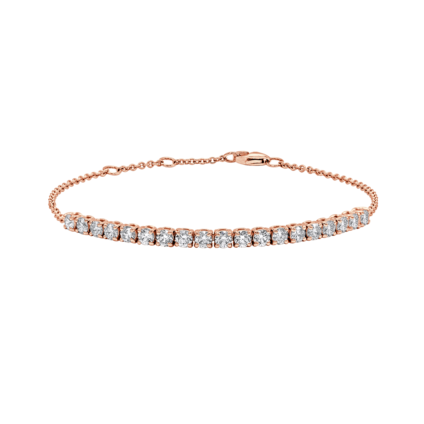 Round Diamond Half Tennis Bracelet (1.50cts)