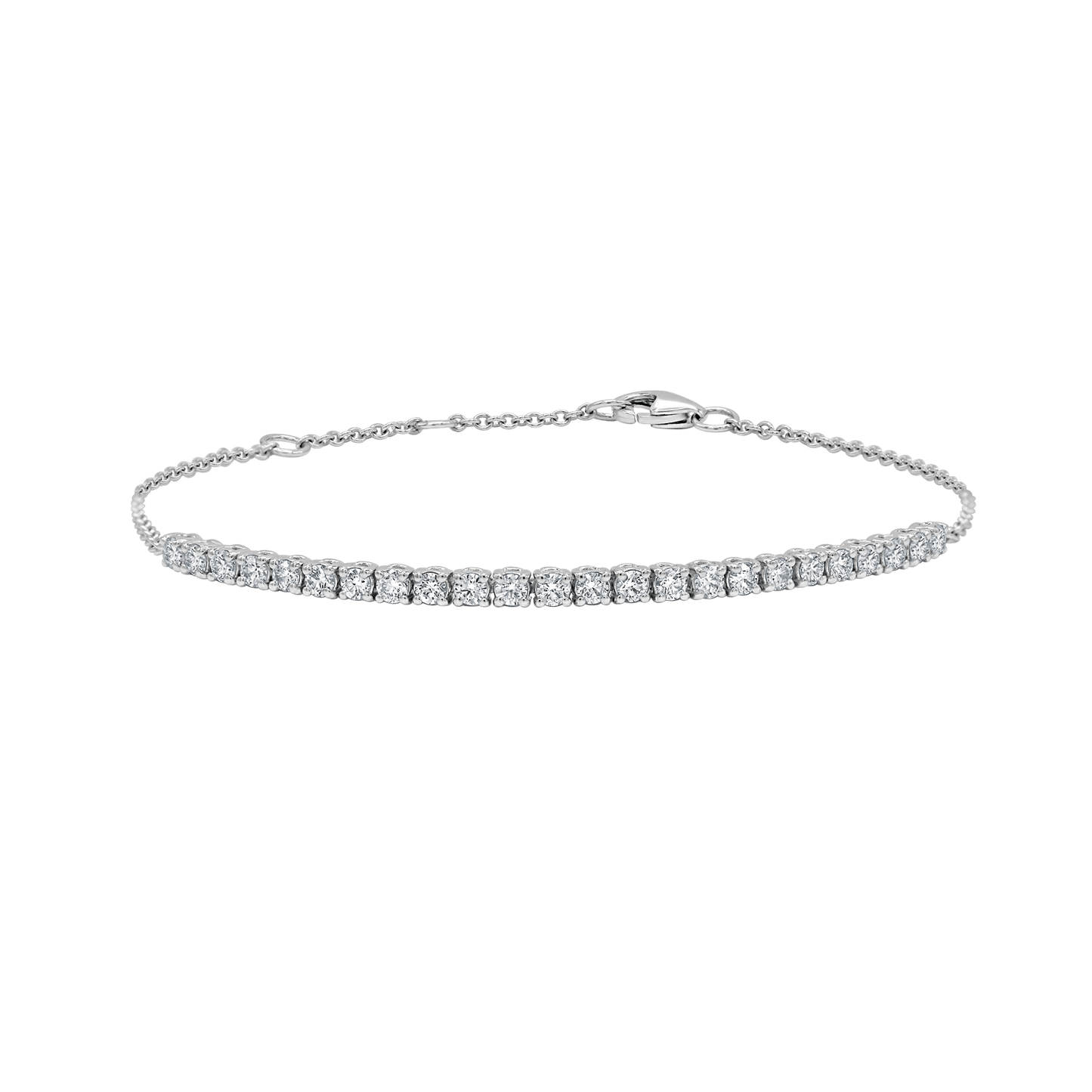 Round Diamond Half Tennis Bracelet (0.82cts)