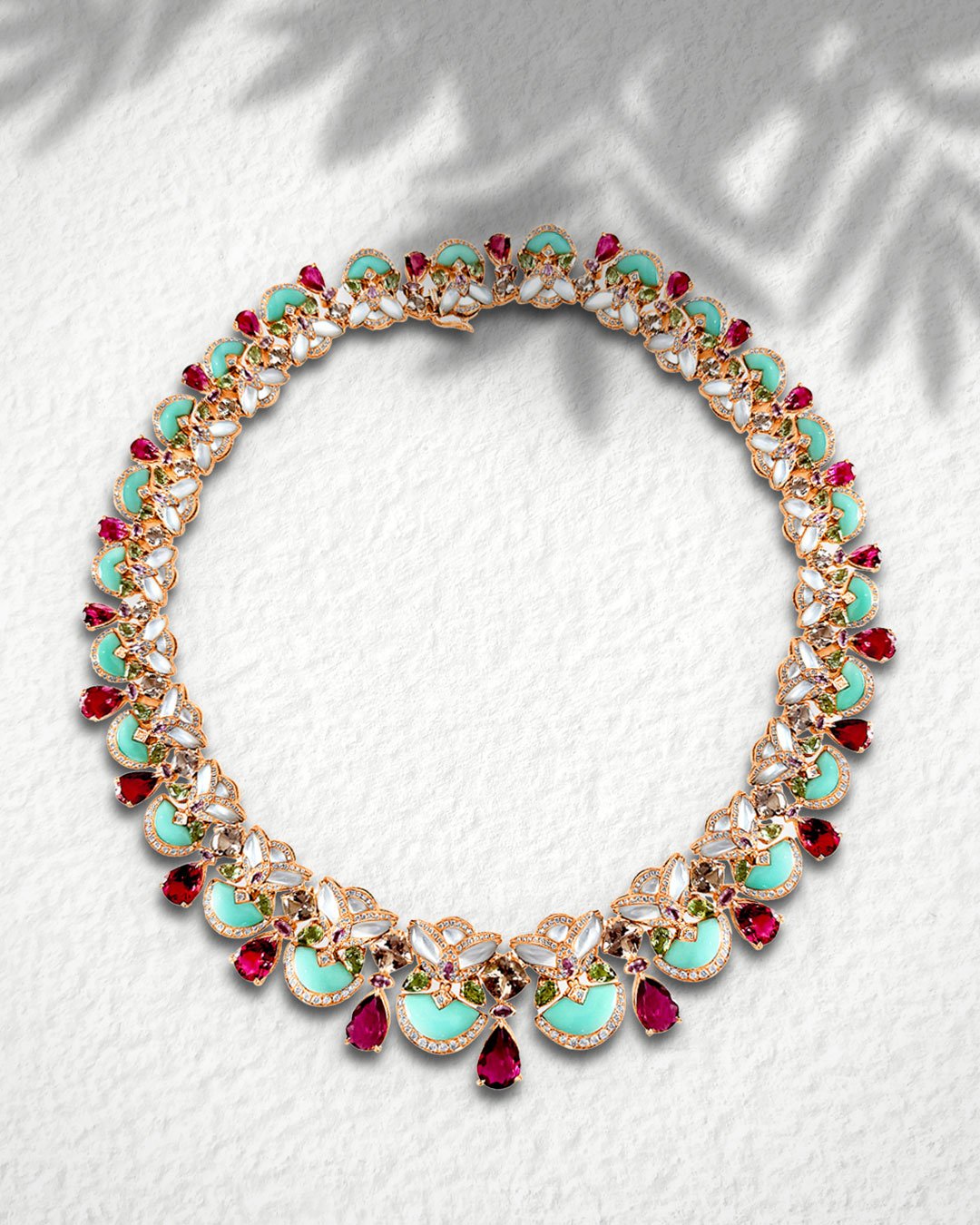 Imperia Pink Sapphires Necklace