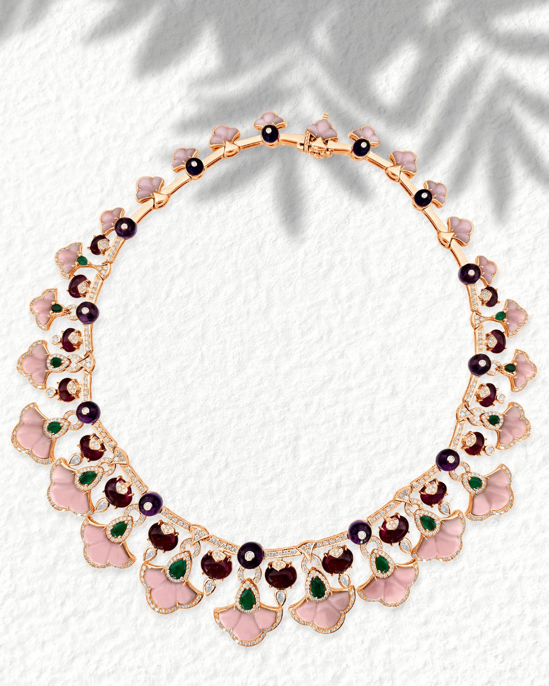 Imperia Pink Tourmaline Opal Necklace