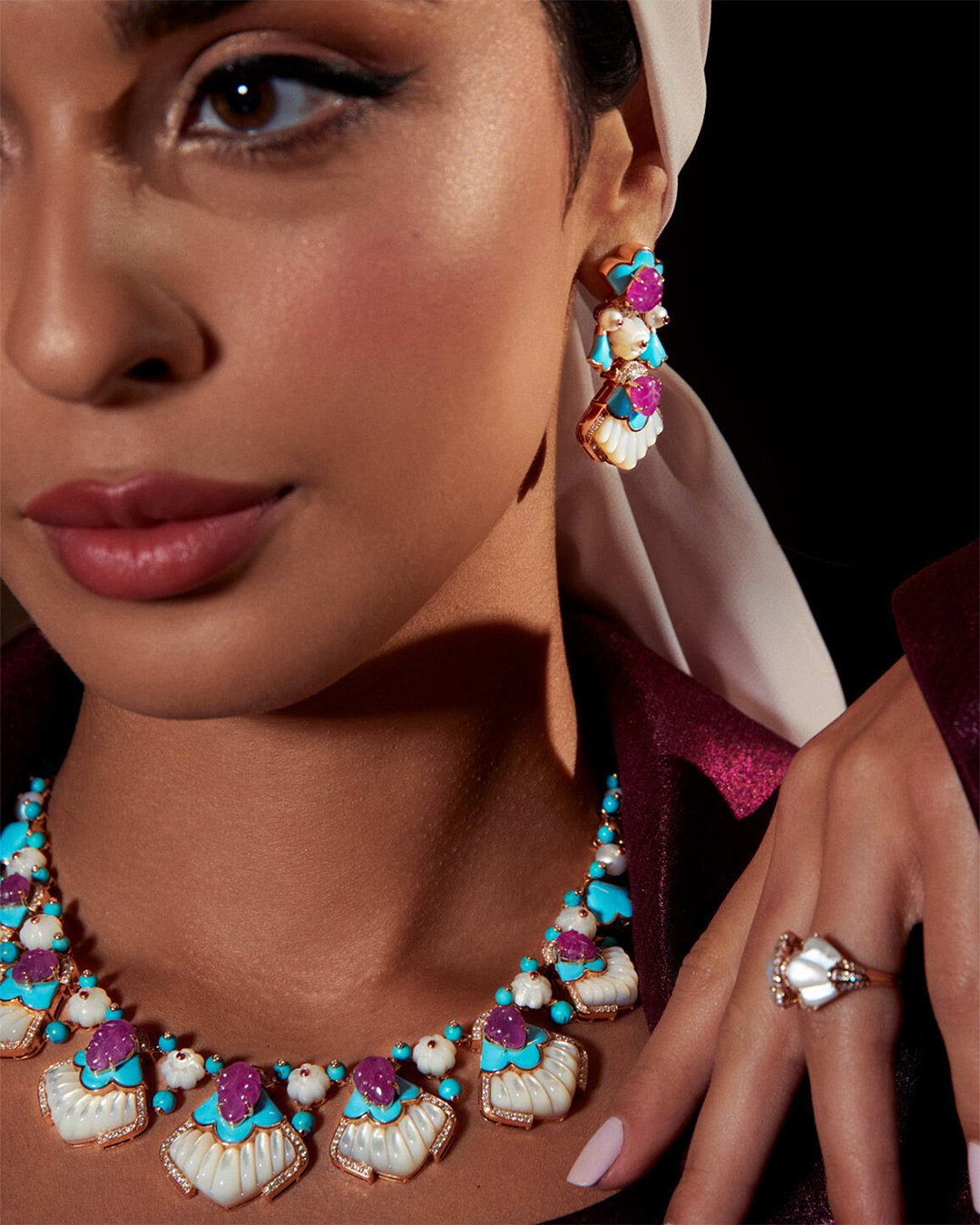 Imperia Ruby Earrings Model