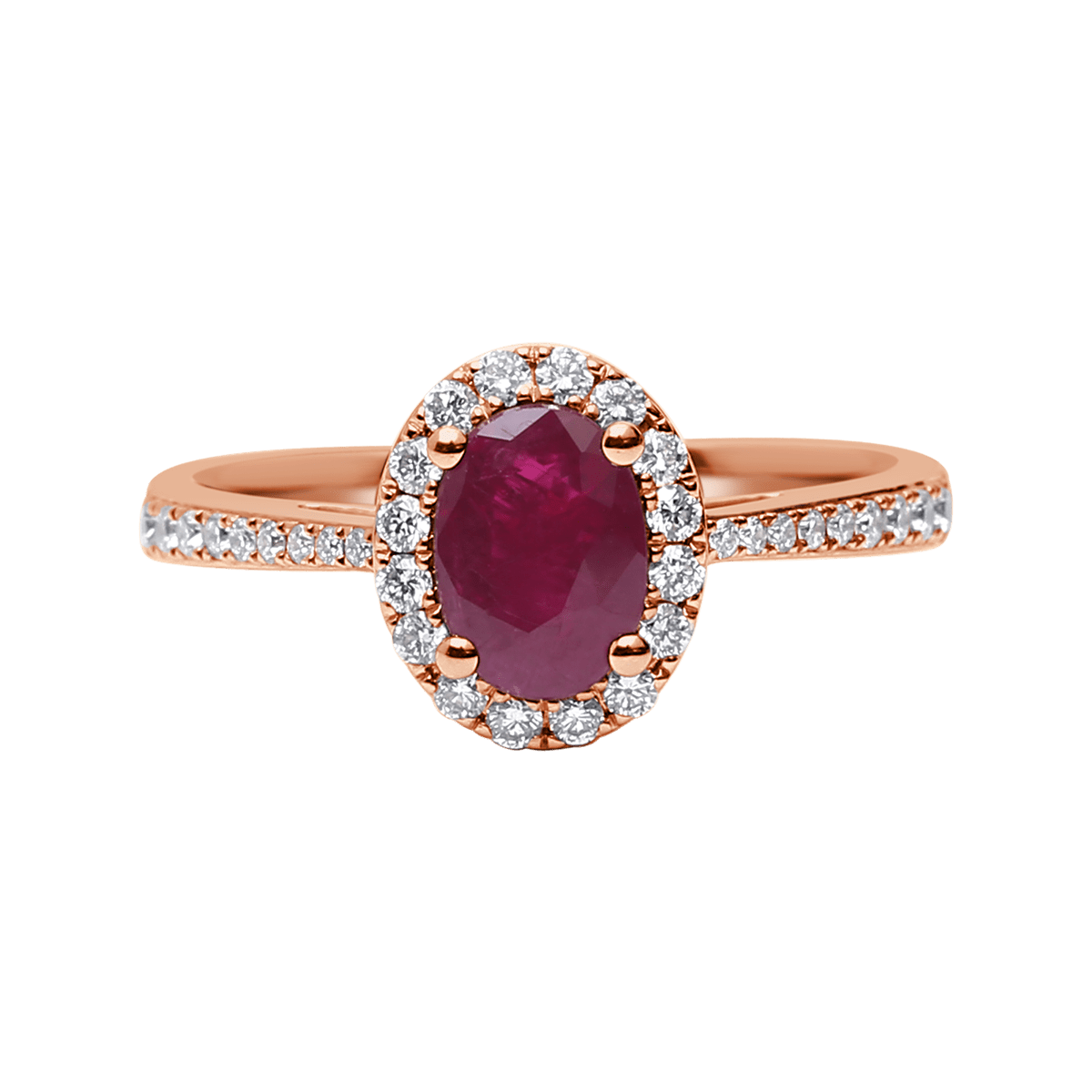 18 K Rose Gold Ruby