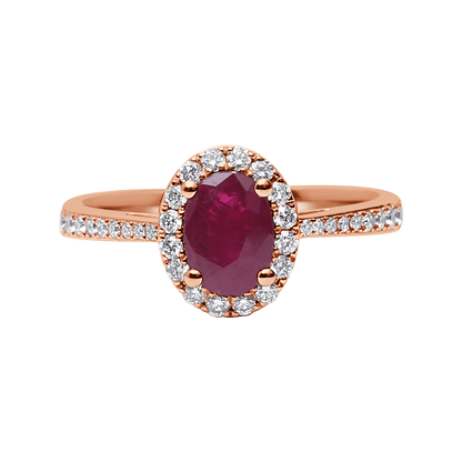 18 K Rose Gold Ruby