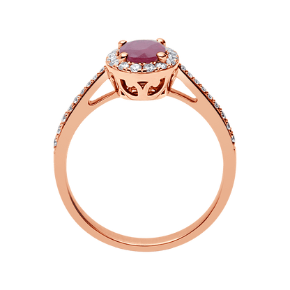 18 K Rose Gold Ruby