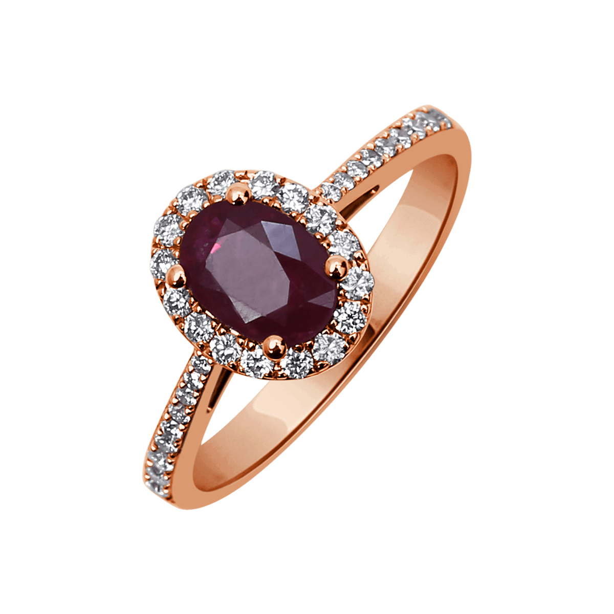 18 K Rose Gold Ruby