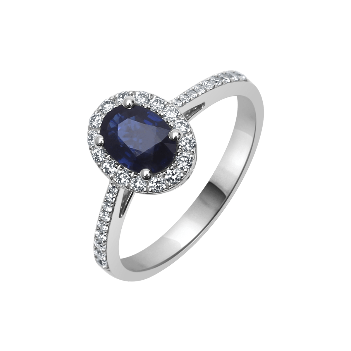 18 K White Gold Sapphire