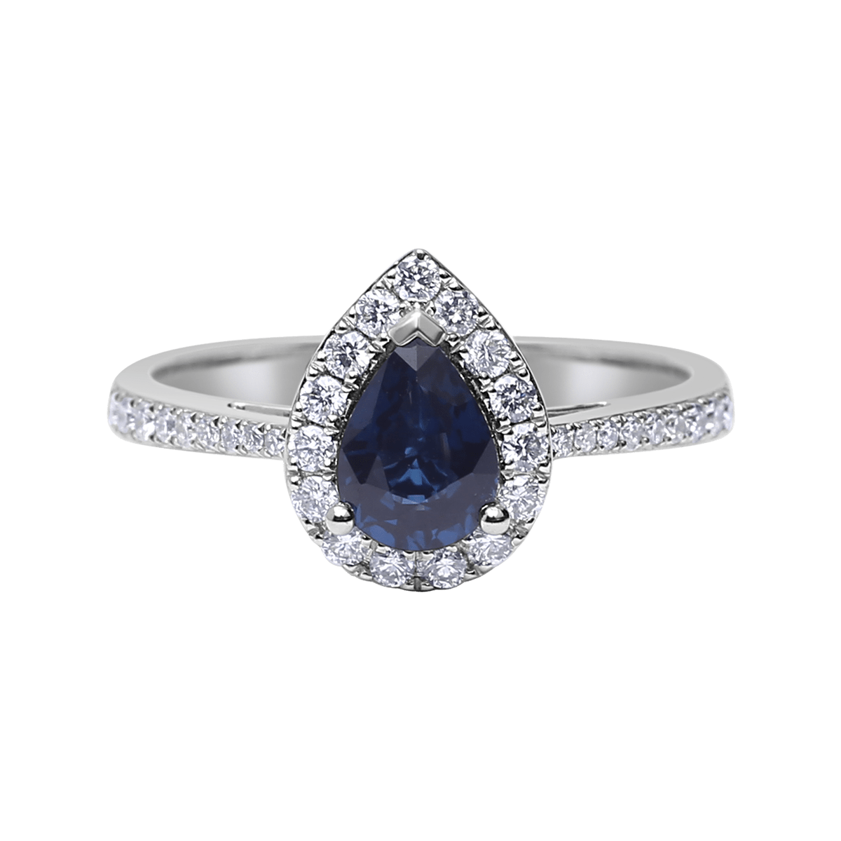 18 K White Gold Sapphire