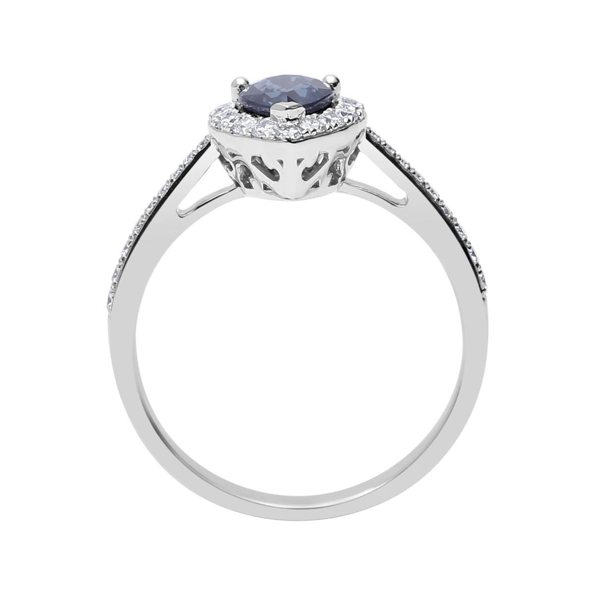 18 K White Gold Sapphire