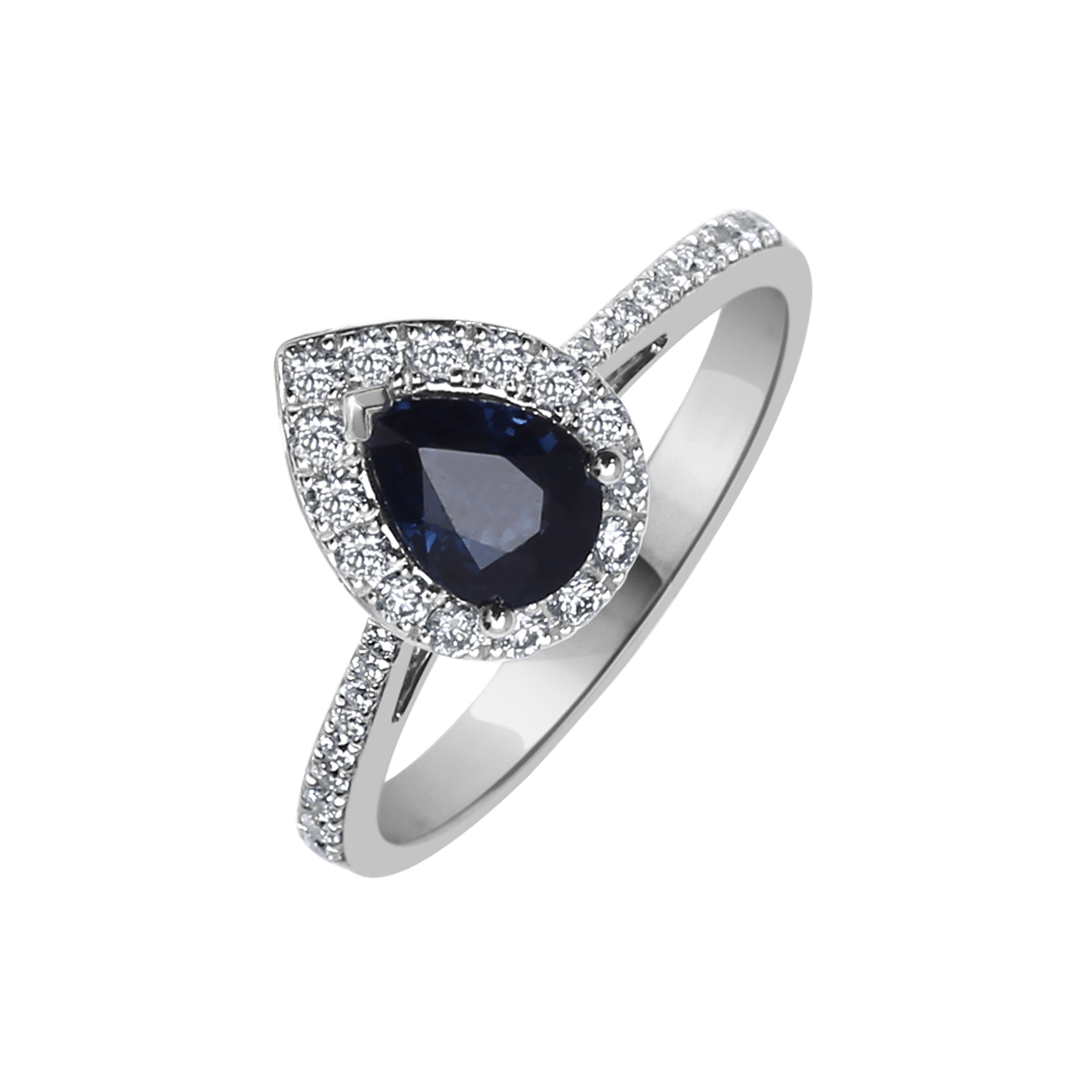 18 K White Gold Sapphire