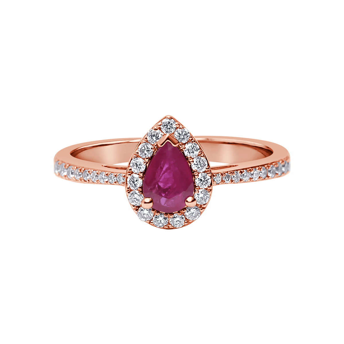 18 K Rose Gold Ruby